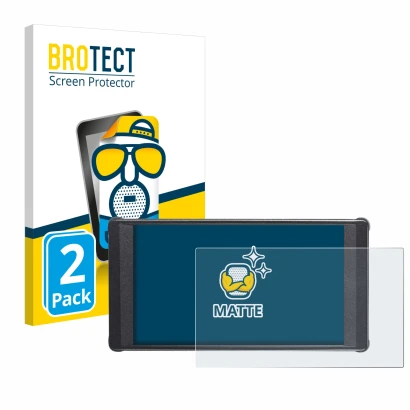 Front side of a product packaging with the brand logo BROTECT. Next to it is the device Portkeys PT6 shown with the correspond