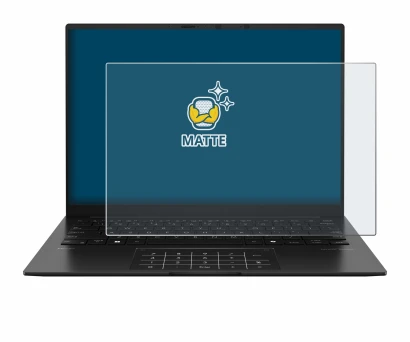 Image of the device ASUS ZenBook 14 OLED UM3406 with a wide variety of screen protectors.