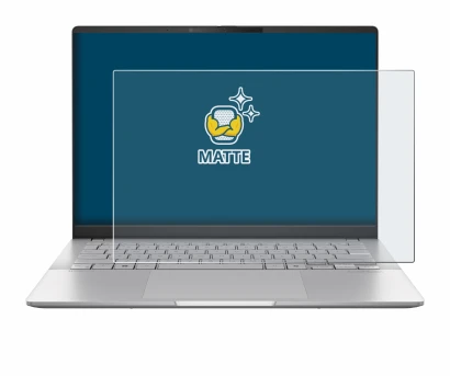 Image of the device ASUS Vivobook S 14 OLED M5406 with a wide variety of screen protectors.