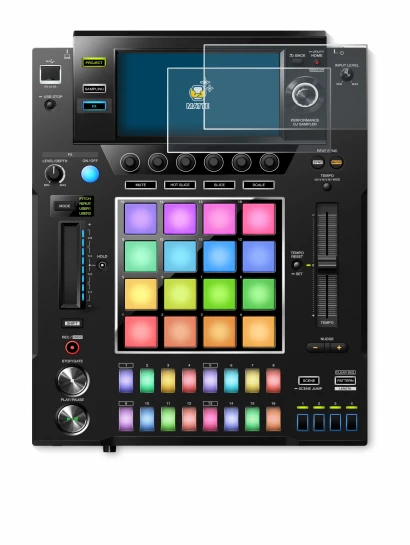 Image of the device Pioneer DJS -1000 with a wide variety of screen protectors.
