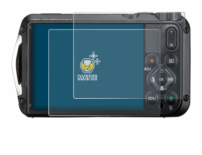 Image of the device Ricoh Pentax WG-8 with a wide variety of screen protectors.