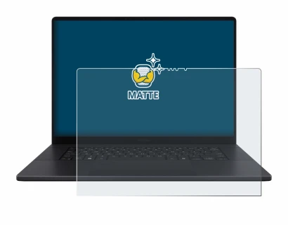 Image of the device ASUS ProArt P16 with a wide variety of screen protectors.