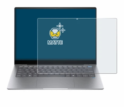 Image of the device HP OmniBook X AI 14 with a wide variety of screen protectors.