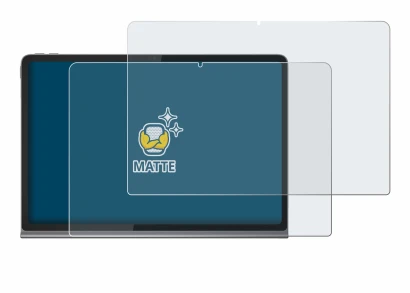 Image of the device Lenovo Tab Plus with a wide variety of screen protectors.