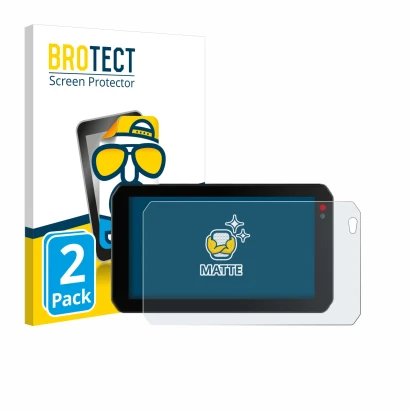 Front side of a product packaging with the brand logo BROTECT. Next to it is the device Chigee AIO-5 Lite shown with the corre