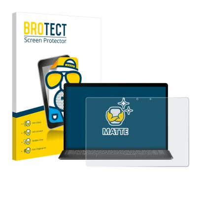 Front side of a product packaging with the brand logo BROTECT. Next to it is the device Minisforum V3 3-in-1 shown with the co