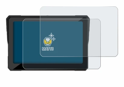 Image of the device Carpuride W702B 7" with a wide variety of screen protectors.