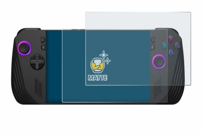 Image of the device ASUS ROG Ally X (2024) with a wide variety of screen protectors.
