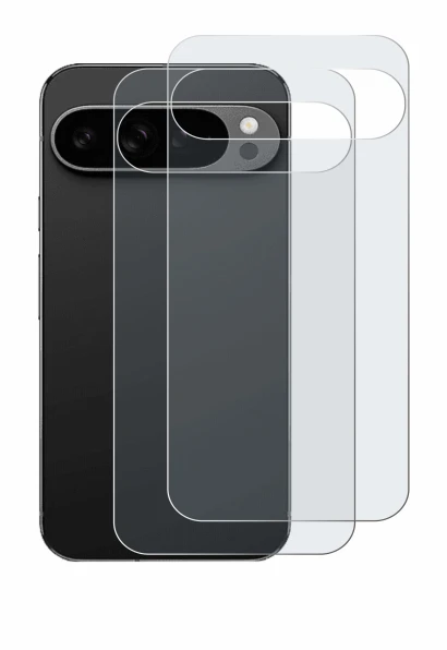 Image of the device Google Pixel 9 Pro XL (Back) with a wide variety of screen protectors.