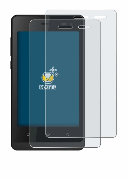 Image of the device Logicom Wave 2 with a wide variety of screen protectors.