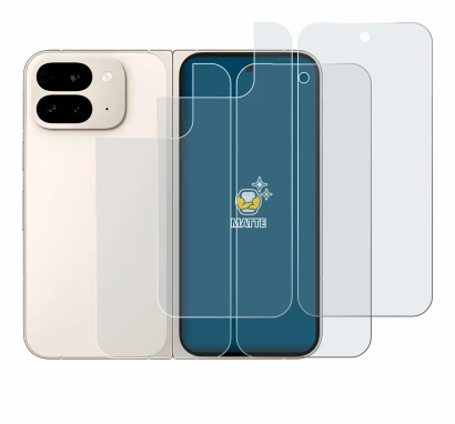 Image of the device Google Pixel 9 Pro Fold (Front+Back) with a wide variety of screen protectors.