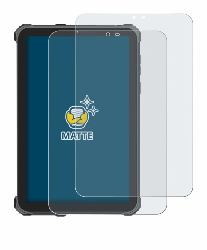 Image of the device Oukitel RT3 Pro with a wide variety of screen protectors.