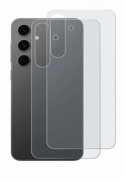 Image of the device Samsung Galaxy S24 FE (Back) with a wide variety of screen protectors.