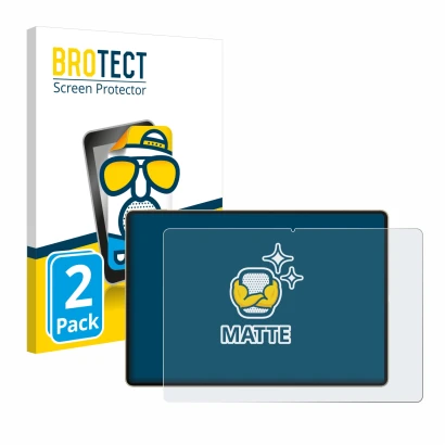 Front side of a product packaging with the brand logo BROTECT. Next to it is the device Huawei MatePad Pro 12.2" 2024 shown wi