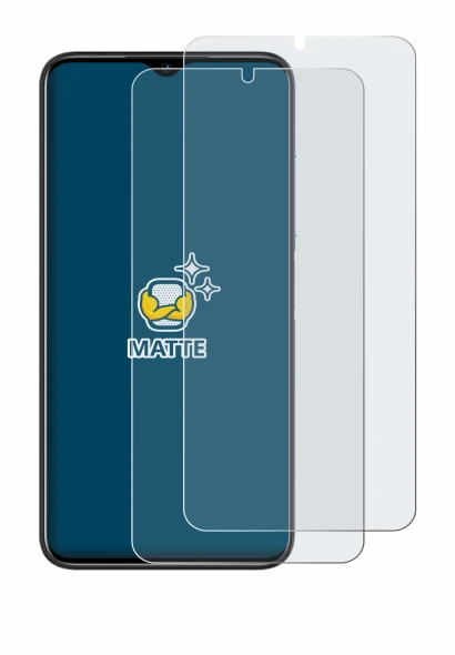 Image of the device Doogee N50 Pro with a wide variety of screen protectors.