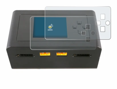 Image of the device Gens Ace IMARS D300 with a wide variety of screen protectors.
