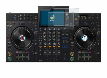 Image of the device AlphaTheta XDJ-AZ with a wide variety of screen protectors.