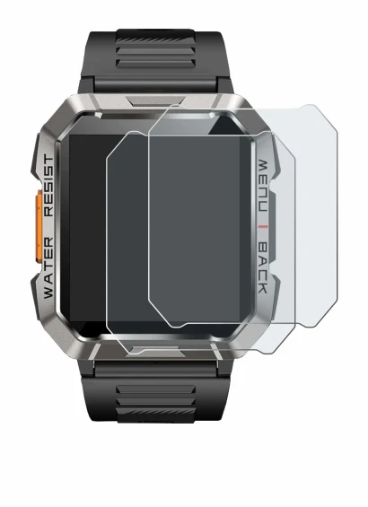 Image of the device Baolubao W60 with a wide variety of screen protectors.