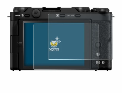 Image of the device Fujifilm X-M5 with a wide variety of screen protectors.