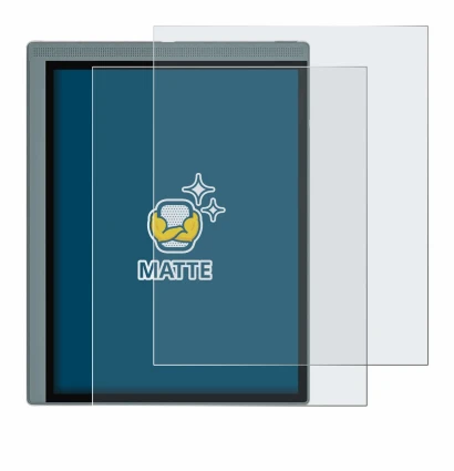 Image of the device Bigme B1051C with a wide variety of screen protectors.