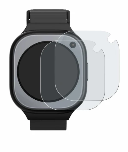 Image of the device Xplora X6Pro with a wide variety of screen protectors.