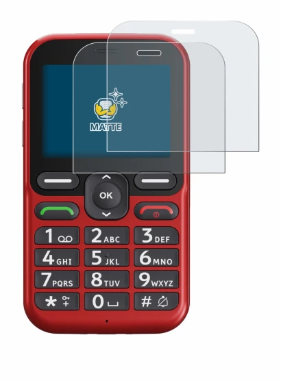 Image of the device Doro Leva L10 with a wide variety of screen protectors.