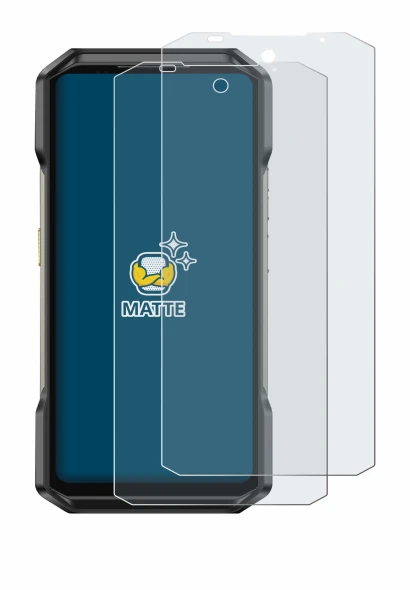 Image of the device Ulefone Armor 27 with a wide variety of screen protectors.
