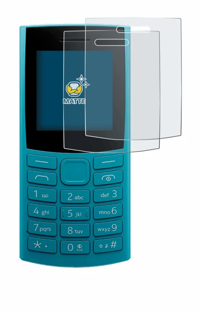 Image of the device Nokia 105 4G 2nd Edition with a wide variety of screen protectors.