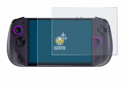 Image of the device Lenovo Legion Go S with a wide variety of screen protectors.