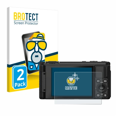 Front side of a product packaging with the brand logo BROTECT. Next to it is the device Yashica City 200 shown with the corres