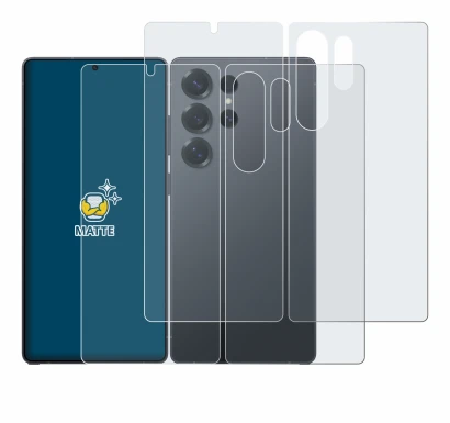 Image of the device Samsung Galaxy S25 Ultra Enterprise Edition (Front+Back) with a wide variety of screen protectors.