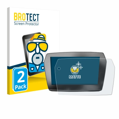 Front side of a product packaging with the brand logo BROTECT. Next to it is the device Voge 525DSX 2025 shown with the corres