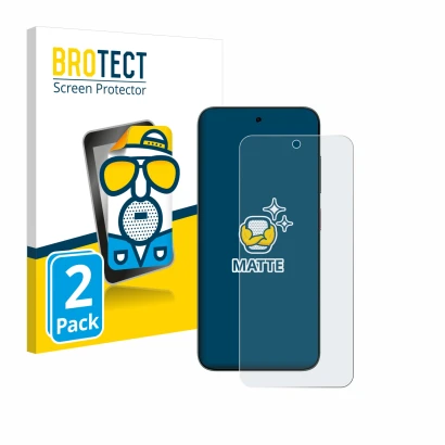 Front side of a product packaging with the brand logo BROTECT. Next to it is the device ZTE Blade V70 shown with the correspon
