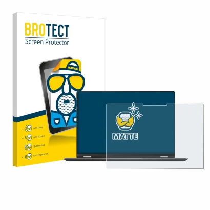 Front side of a product packaging with the brand logo BROTECT. Next to it is the device ASUS Vivobook S 16 Flip TP3607SA-RJ022