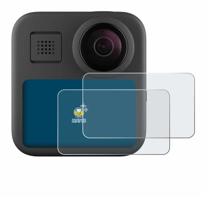 Image of the device GoPro Max (2025) with a wide variety of screen protectors.