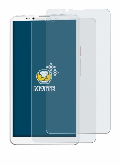 Image of the device Bigme Hibreak Pro with a wide variety of screen protectors.