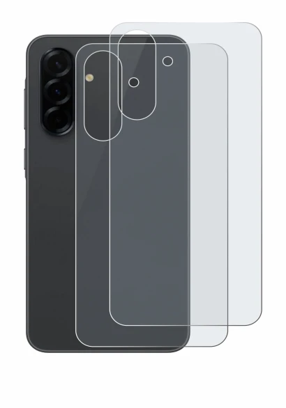 Image of the device Samsung Galaxy A36 5G (Back) with a wide variety of screen protectors.