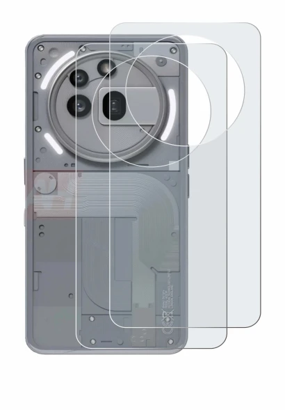 Image of the device Nothing Phone (3a) Pro (Back) with a wide variety of screen protectors.