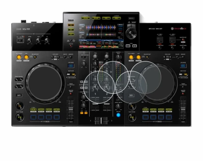 Image of the device Pioneer XDJ -RR (Jog) with a wide variety of screen protectors.