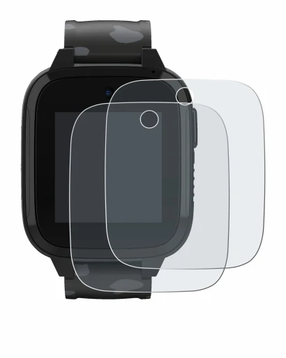 Image of the device Xplora XGO3 (2nd Gen.) with a wide variety of screen protectors.