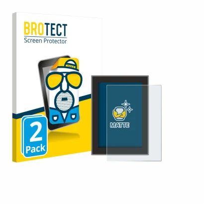 Front side of a product packaging with the brand logo BROTECT. Next to it is the device Volvo XC90 (2018–2024) shown with the