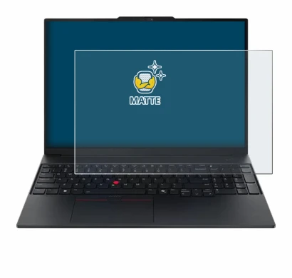 Image of the device Lenovo ThinkPad E16 Gen 3 with a wide variety of screen protectors.