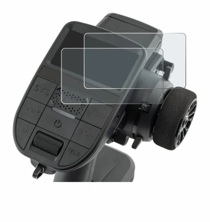 Image of the device Radiomaster MT12 with a wide variety of screen protectors.