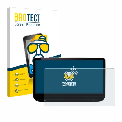 Front side of a product packaging with the brand logo BROTECT. Next to it is the device Skoda Octavia Combi Selection 13" show