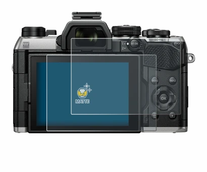 Image of the device Olympus OM System OM-5 Mark II with a wide variety of screen protectors.