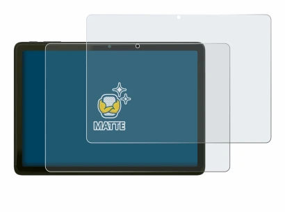 Image of the device VALE Tablet V10A with a wide variety of screen protectors.