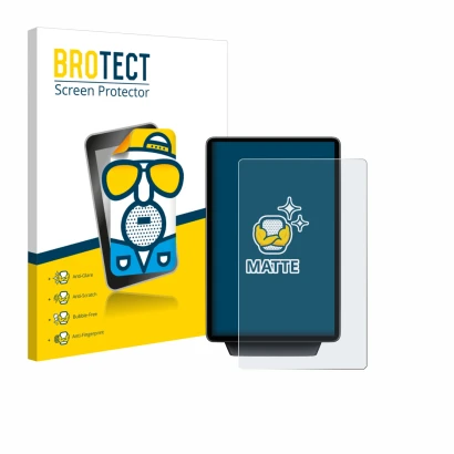 Front side of a product packaging with the brand logo BROTECT. Next to it is the device Ford Explorer Electric 2025 shown with