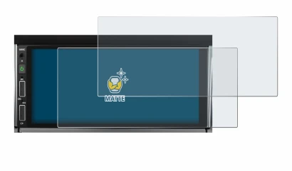 Image of the device Hikity Carplay 6.86" with a wide variety of screen protectors.