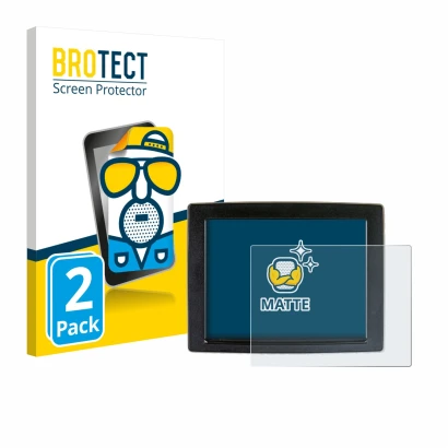 Front side of a product packaging with the brand logo BROTECT. Next to it is the device John Deere GreenStar shown with the co