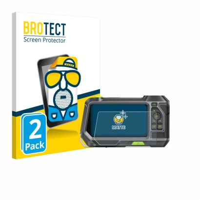 Front side of a product packaging with the brand logo BROTECT. Next to it is the device Teslong NTS500 shown with the correspo